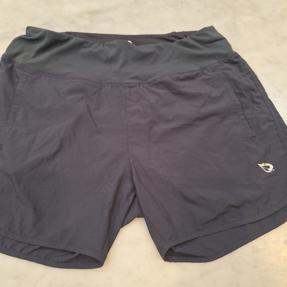 Baleaf Running Shorts Womens Large Gray Active Athletic Gym Pockets Workout